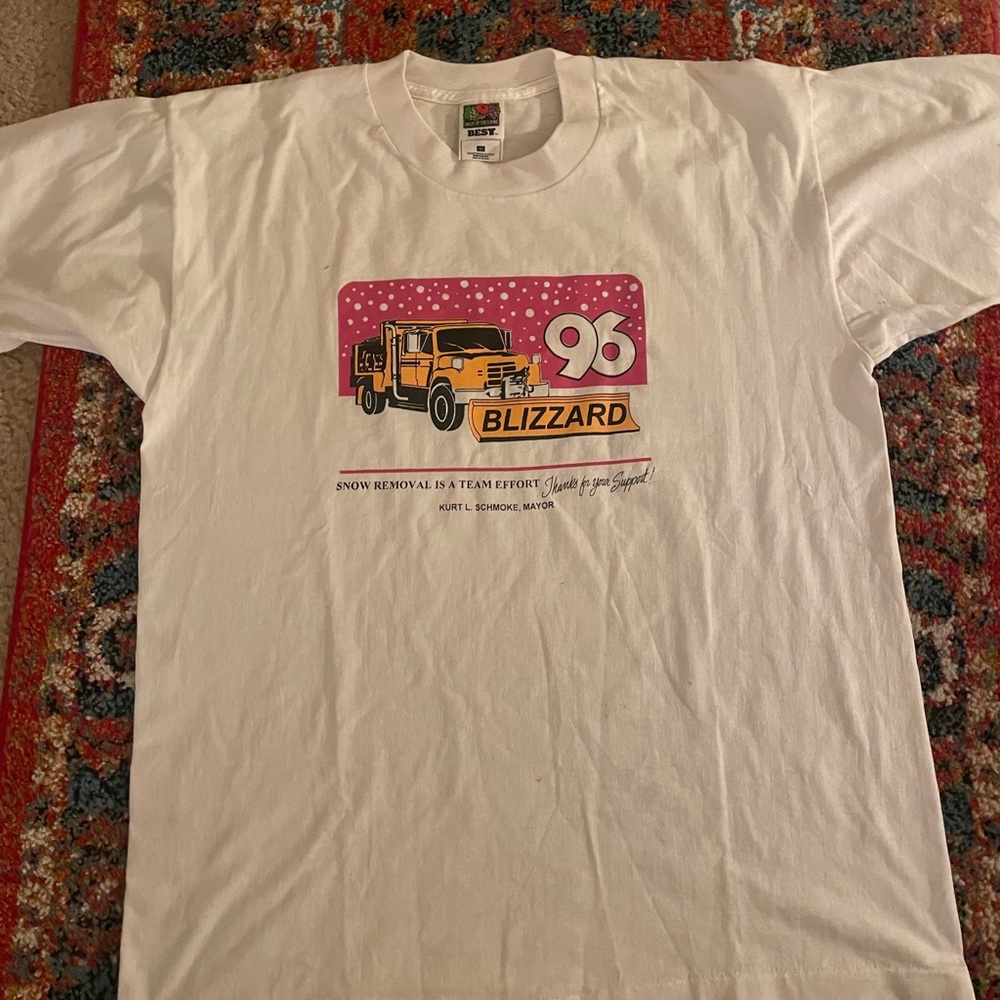 Vintage 1996 snow storm t-shirt. Size L.
